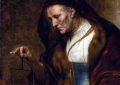 Rembrandt-Mujer pesando monedas